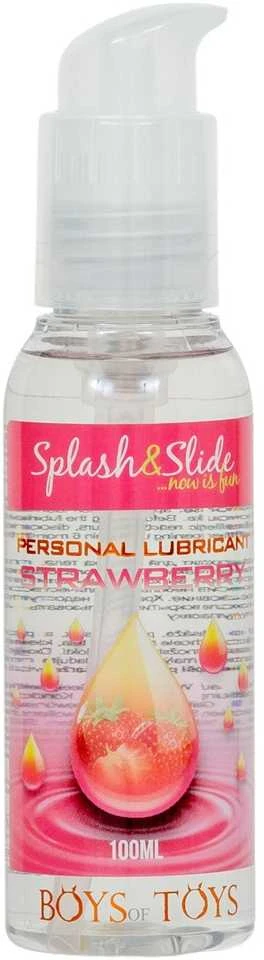 Cobeco B Series „Splash & Slide“ asmeninis lubrikantas vandens pagrindu, braškių skonio intymios higienos gelis, 100 ml