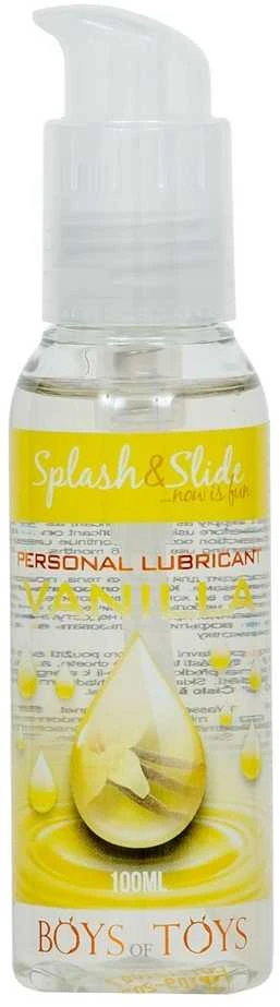 B Series Health „Splash & Slide“ asmeninis lubrikantas vandens pagrindu, intymios higienos gelis, vanilės skonio, 100 ml