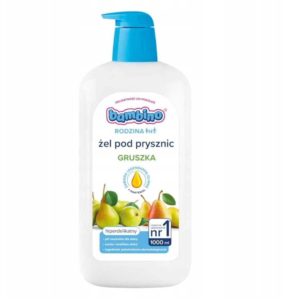 BAMBINO Family Hyper-delicate dušo želė su kriaušių kvapu 1000 ml