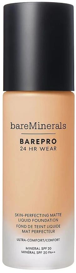 Bare Minerals bareMinerals Matinis makiažas SPF 20 Barepro Skin-Perfecting (Mate Liquid Foundation), 30 ml, Light 20 Warm