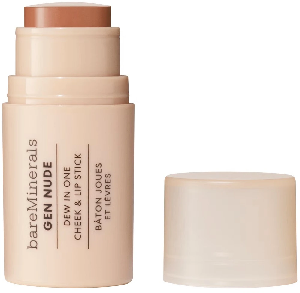 Bare Minerals Gen Nude Dew in One Cheek & Lip Stick kreminė lazdelė skruostams ir lūpoms Bare Necessity 4,5 g