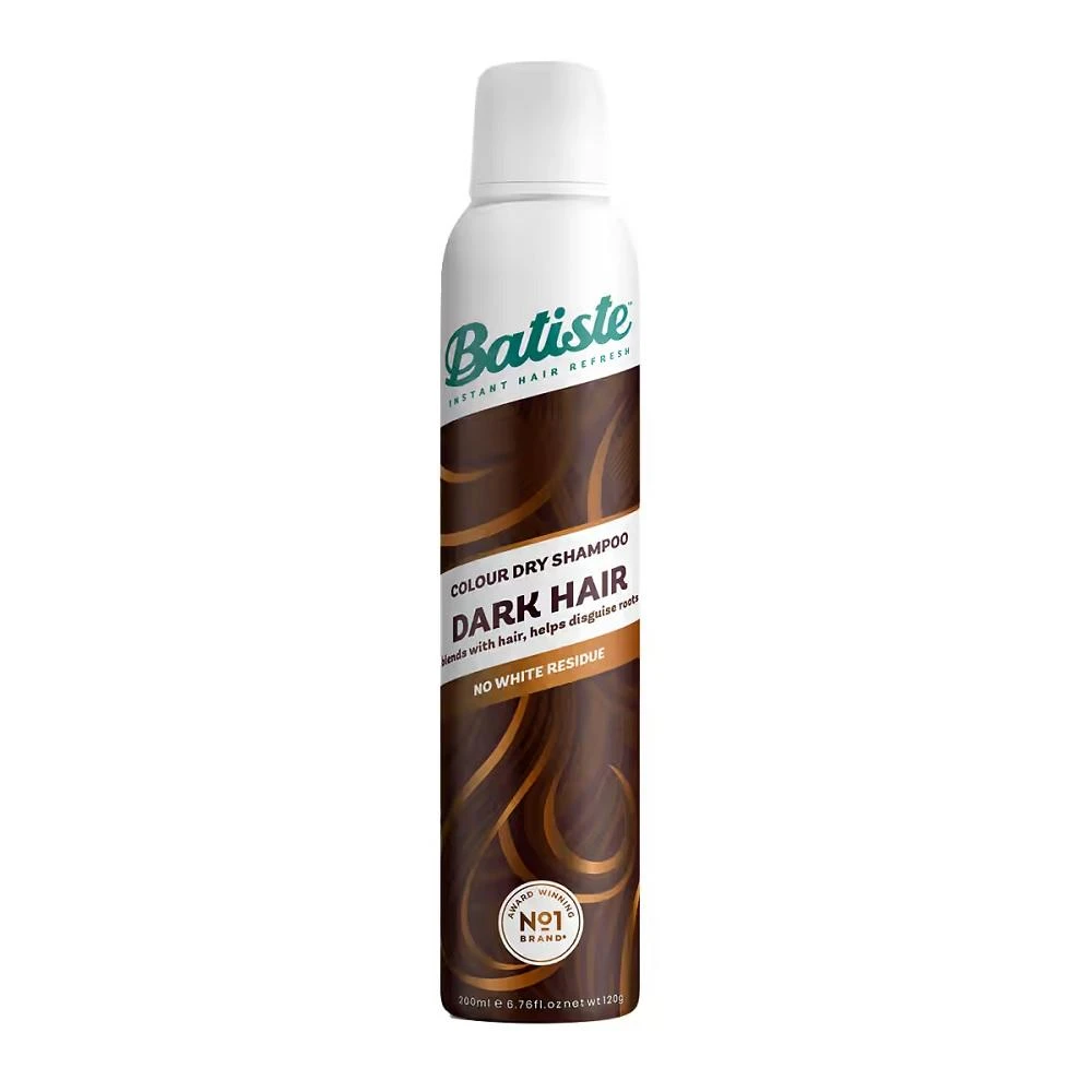 Sausas šampūnas plaukams su dažančiu efektu Batiste Dark &amp; Deep Brown Sausas šampūnas 200ml