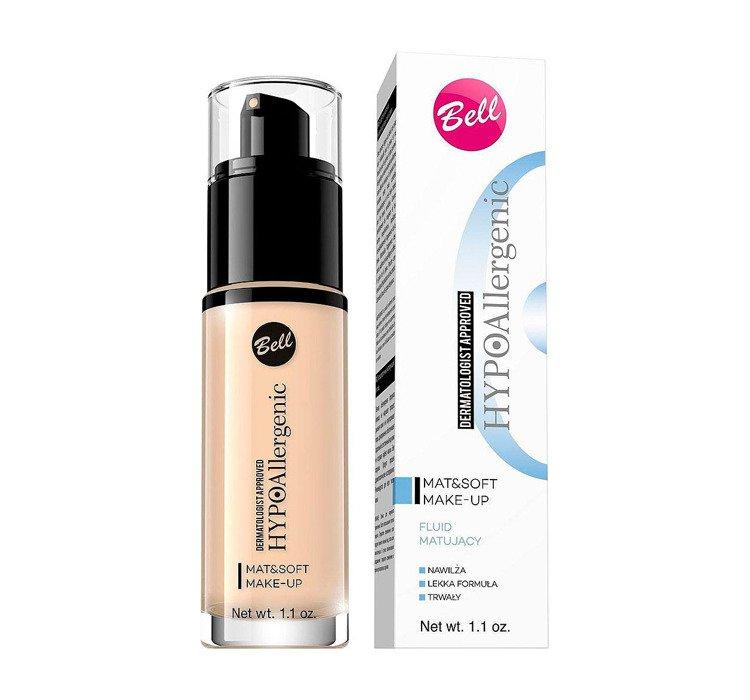 Bell HypoAllergenic Mat&Soft MakeUp 01 Light rusvai gelsvas, 30 g