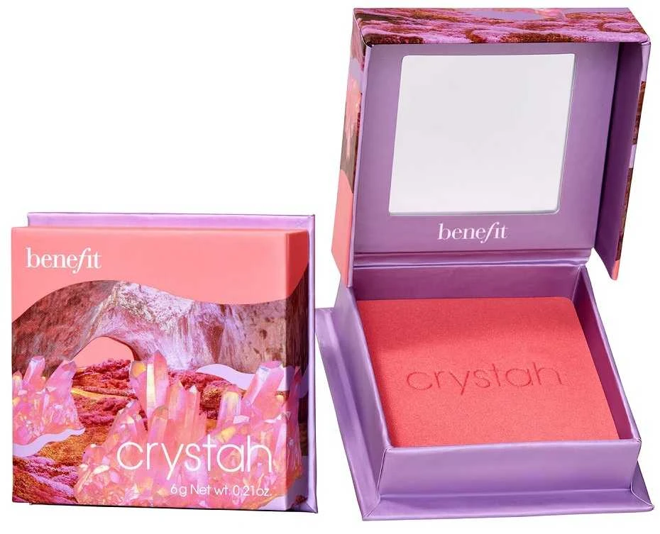 Benefit Crystah Wanderful World Blush Powder raudonų braškių atspalvio skaistalai, 6 g