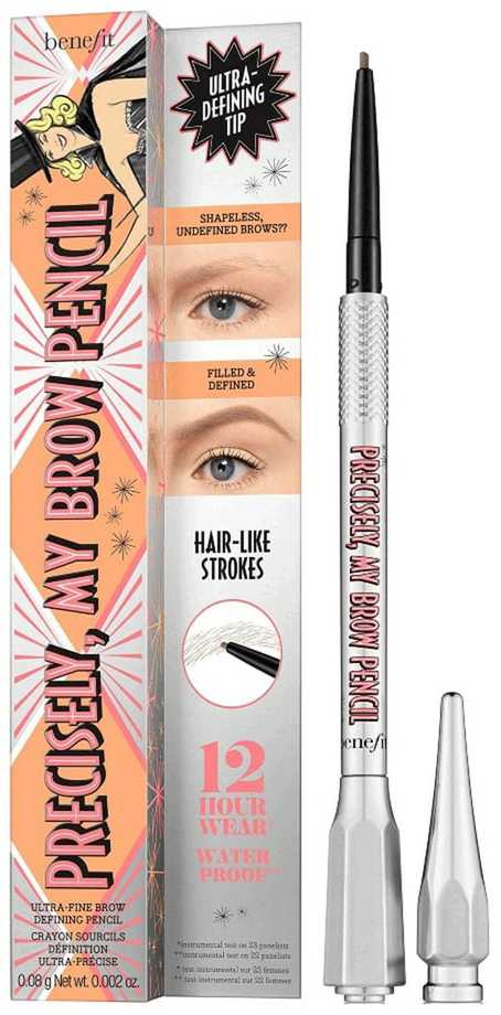 Benefit Precisely My Brow Pieštukas Ultra-Fine antakių pieštukas, atspalvis: 3.75 - Warm Medium Brown, 0.08 g