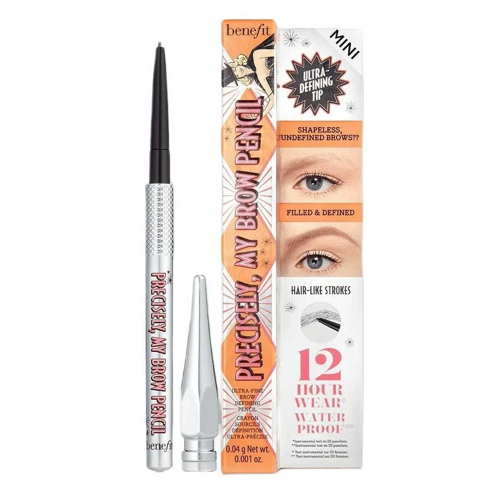 Benefit Precisely, My Brow Pieštukas Mini antakių pieštukas, atspalvis: 3 Warm šviesiai rudas, 0.04 g