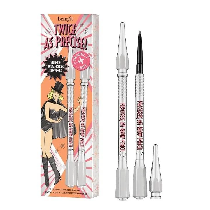 Benefit Twice As Precise! My Brow Duo antakių pieštukai, atspalvis: 3 Warm šviesiai rudas, 2 x 0.08g