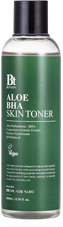 Benton Aloe Bha Skin Toneris veido tonikas, 200 ml