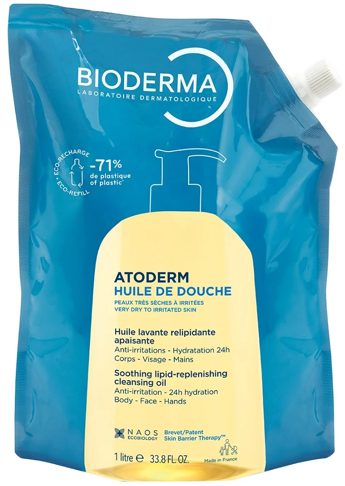 Aliejinis prausiklis sausai odai Bioderma Atoderm Huile de Douche, 1000 ml
