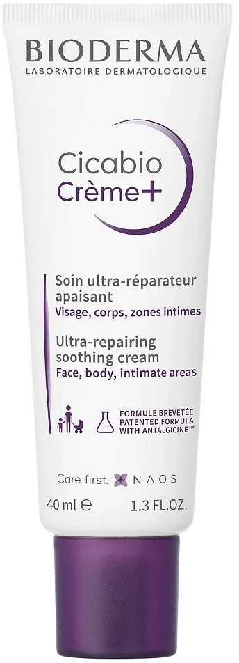 Rgeneruojamasis veido ir kūno kremas Bioderma CICABIO CREME+, 40 ml