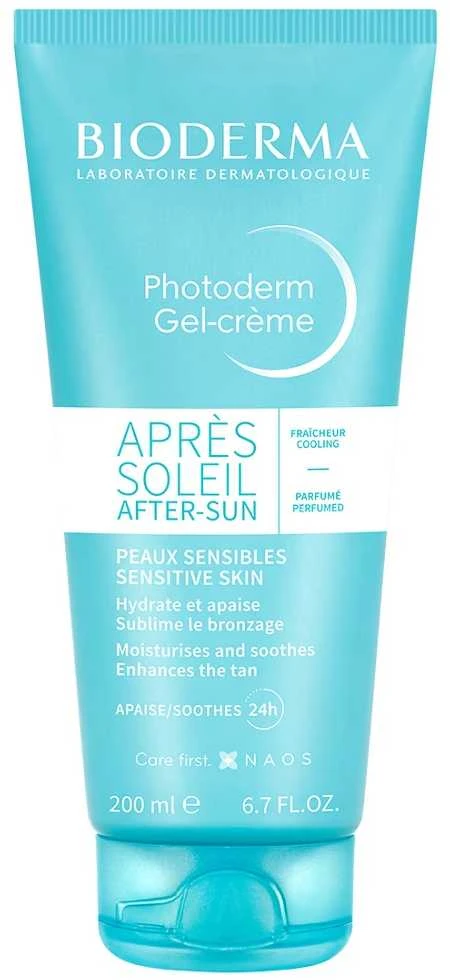 "Bioderma Photoderm After Sun Gel-Kreminis Sensitive Skin" kremas gelis po deginimosi jautraiai odai 200ml