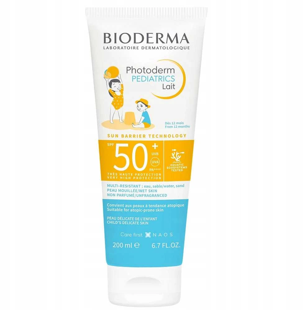 Kremas saugantis nuo saulės vaikams Bioderma Photoderm Pediatrics Lait Spf 50+ 200ml