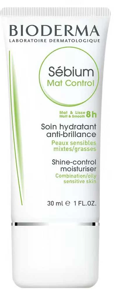 Bioderma Sébium Mat Control Matiškumą suteikiantis ir veido odą lyginantis kremas, 30 ml