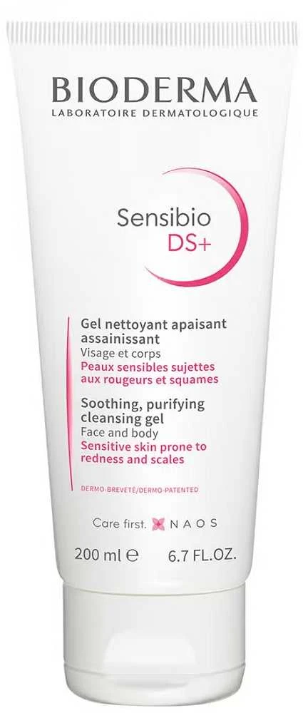 Bioderma Sensibio DS+ Gelinis veido ir kūno prausiklis, 200 ml
