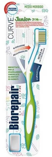Biorepair Antibacterial Junior Dantų šepetėlis Medium Soft Dantų šepetėlis