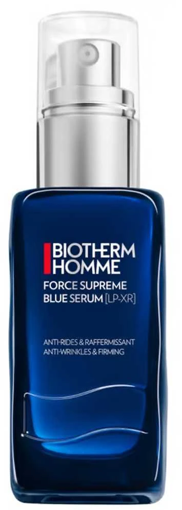 Biotherm Homme Force Supreme Mėlyna Serum Anti-Wrinkles & Firming stangrinantis veido serumas nuo raukšlių vyrams, 60 ml