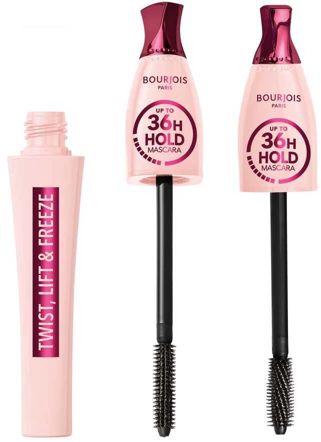Bourjois Twist, Lift y Freeze Blakstienų tušas 36h Hold, 8 ml