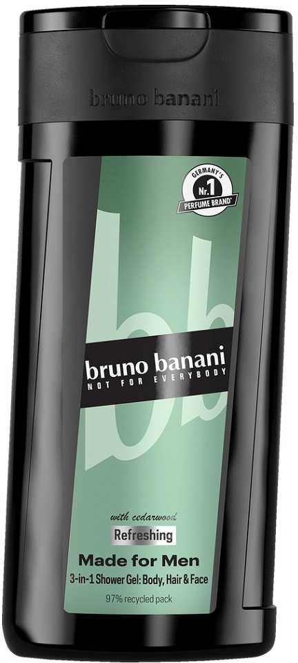 Bruno Banani Made For Men With Cedarwood Dušo želė vyrams, 250 ml