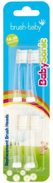 Brush-Baby Šepetėlio galvutė 18-36mėn, 4vnt Babysonic