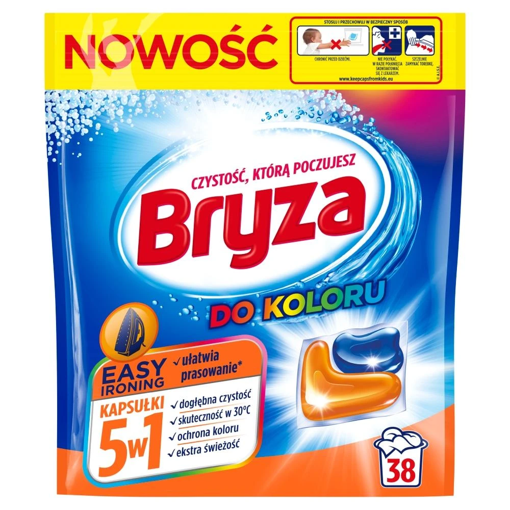 Bryza Easy Ironing skalbinių kapsulės 38 vnt.