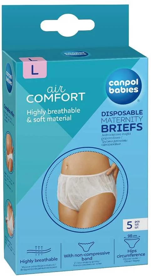 Canpolbabies CANPOL BABIES kelnaitės vienkartinės po gimdymo L dydis 9/599