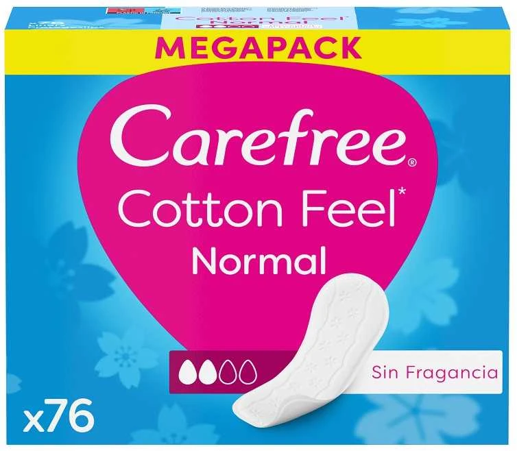 CAREFREE_Medvilniniai įklotai, 76 vnt.