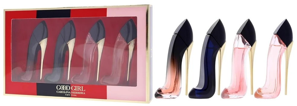 Carolina Herrera Good Girl Miniature Set kvepalų miniatiūrų rinkinys, 4 x 7 ml