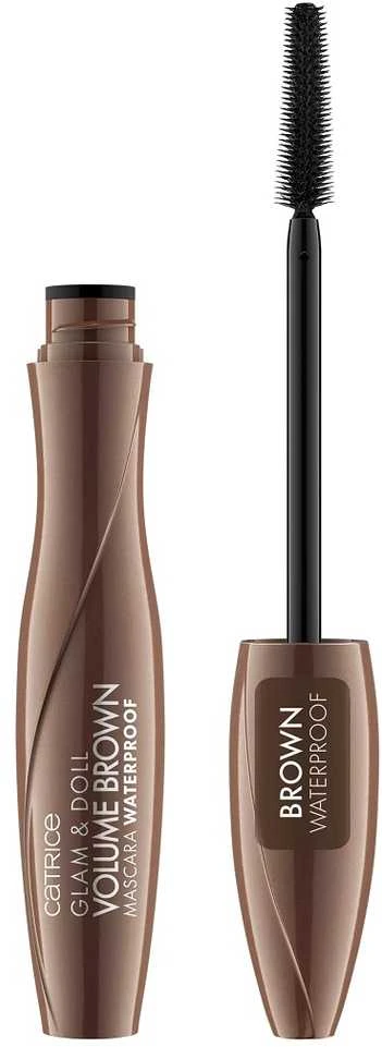 Catrice Glam & Doll Atsparus vandeniui Volumizing Blakstienų tušas Brown, 10 ml