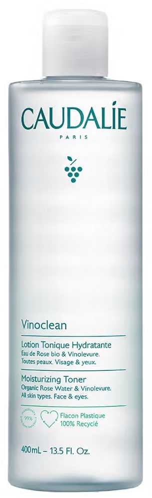 Caudalie Vinoclean Moisturizing Toneris Drėkinamasis veido tonikas, 400 ml