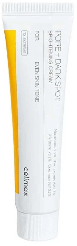 Celimax Pore+Dark Spot Brightening Kreminis skaistinti padedantis kremas veidui, 35 ml