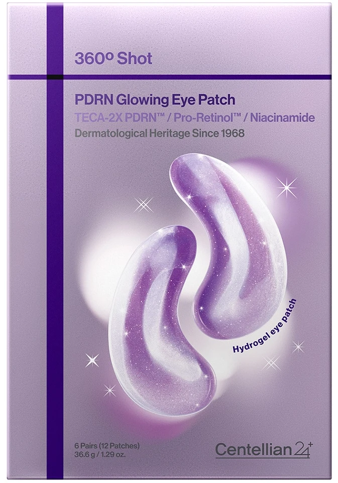 Centellian24 360 Shot PDRN Glowing Eye Patch hidrogeliniai paakių padeliai, 6 poros, 36.6 g