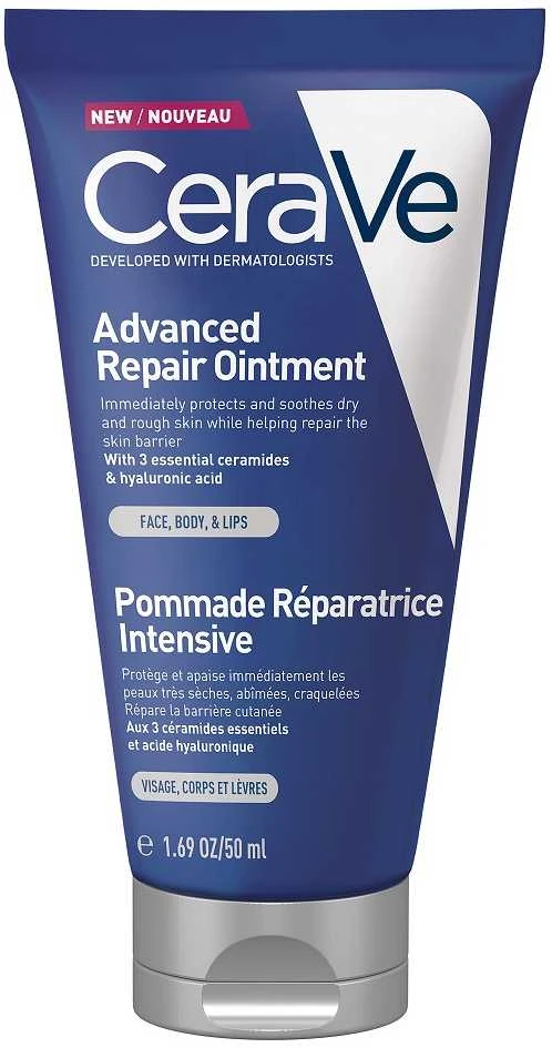 CeraVe Advanced Repair Ointment atkuriantis tepalas itin sausai ir pažeistai odai, 50 ml