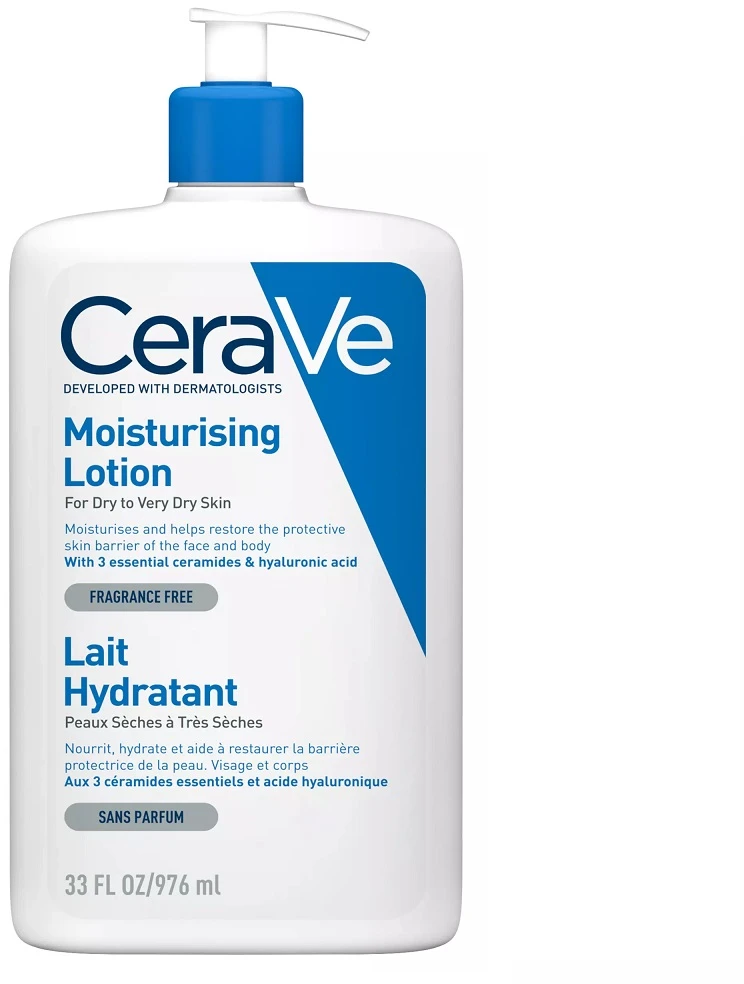 Drėkinamasis veido ir kūno losjonas sausai ir labai sausai odai Cerave Moisturising Lotion, 1000 ml