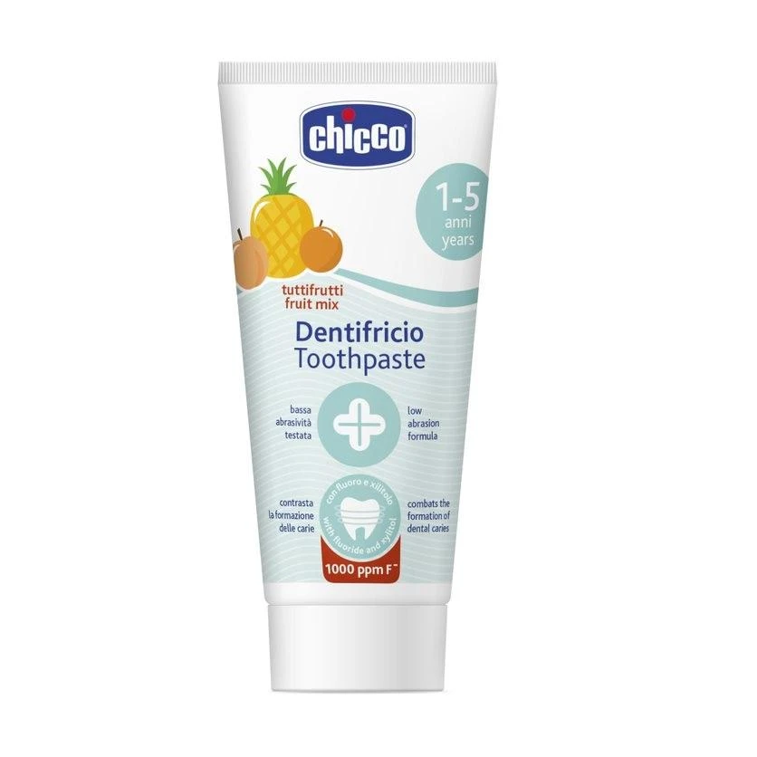 CHICCO 00010608000000 fluoro vaisių dantų pasta 50 ml 1-5l
