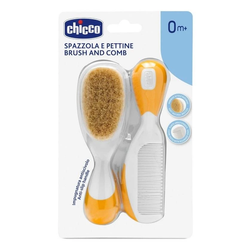 CHICCO šukos ir šepetys Oranžinis 0m+