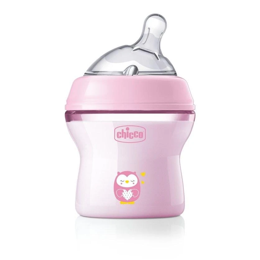 Chicco NaturalFeeling buteliukas su pelėdos dekoru