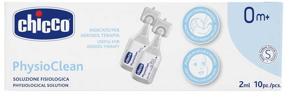 Chicco PhysioClean izotoninis druskos tirpalas 10 x 2 ml