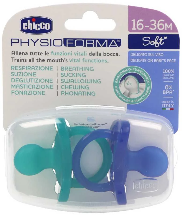 Chicco Physioforma Soft Mėlyna 2 vnt. mėlyna 16-36M+