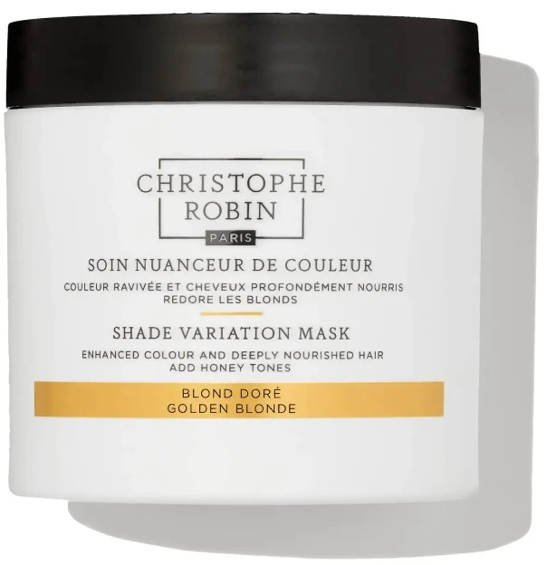 Christophe Robin Shade Variation Mask maitinamoji kreminė kaukė gaivinanti Golden Skirtas šviesiems plaukams plaukų spalva 250ml
