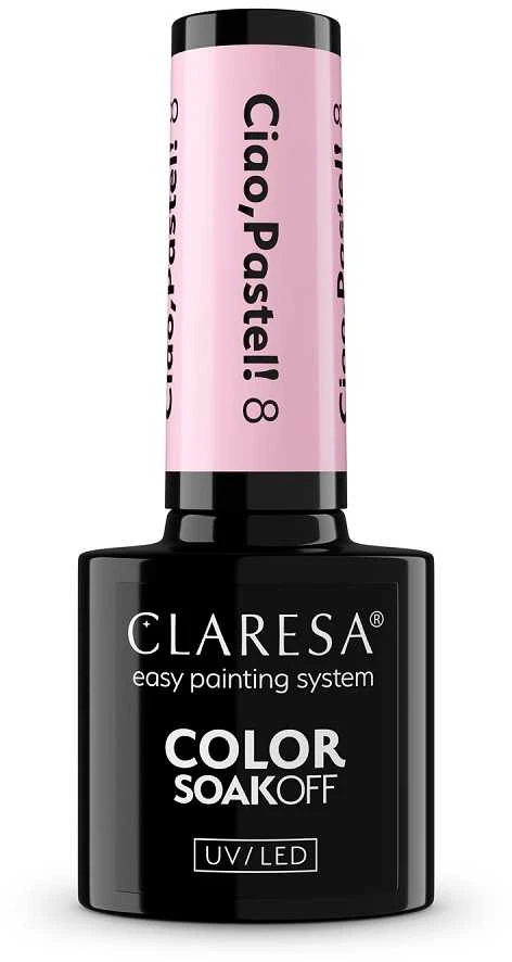 Claresa Spalvotas, išsisausinantis UV/LED lakas „Ciao Pastel! Hybrid Varnish“ 8, 5 g