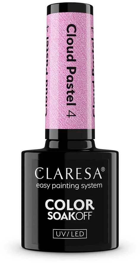 Claresa Spalvotas, išsisklaidantis UV/LED hibridinis lakas „Cloud Pastel“, 4, 5 g