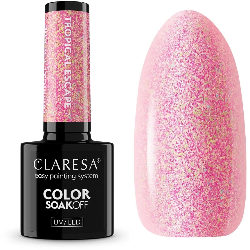 Claresa Color Soak Off UV/LED Tropical Escape lakier hybrydowy 7 5g