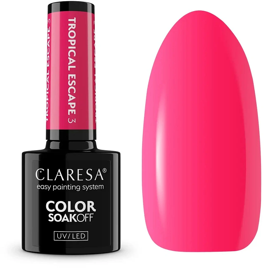 Claresa Color Soak Off UV/LED hibridinis lakas „Tropical Escape“ 3,5 g