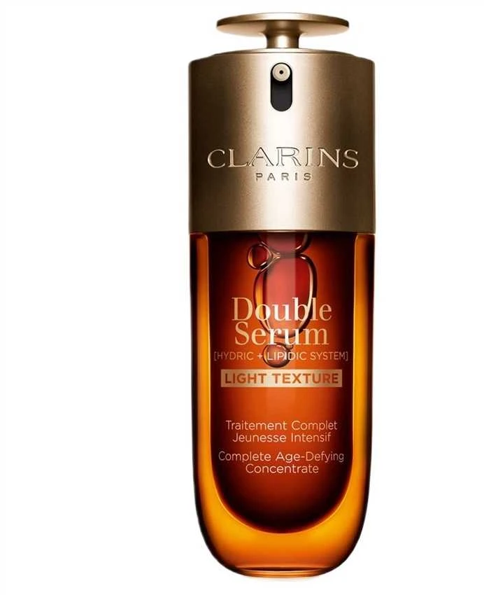 Clarins dvigubas serumas, lengvos tekstūros, 75 ml