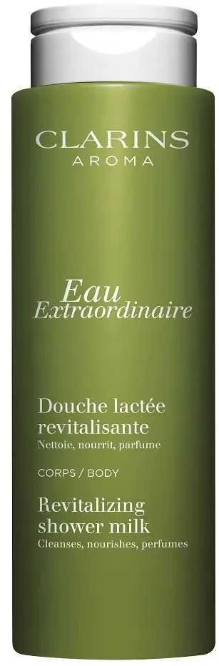 Clarins Eau Extraordinaire Revitalizing Shower Milk gaivinantis pieniškas prausiklis kūnui, 200 ml
