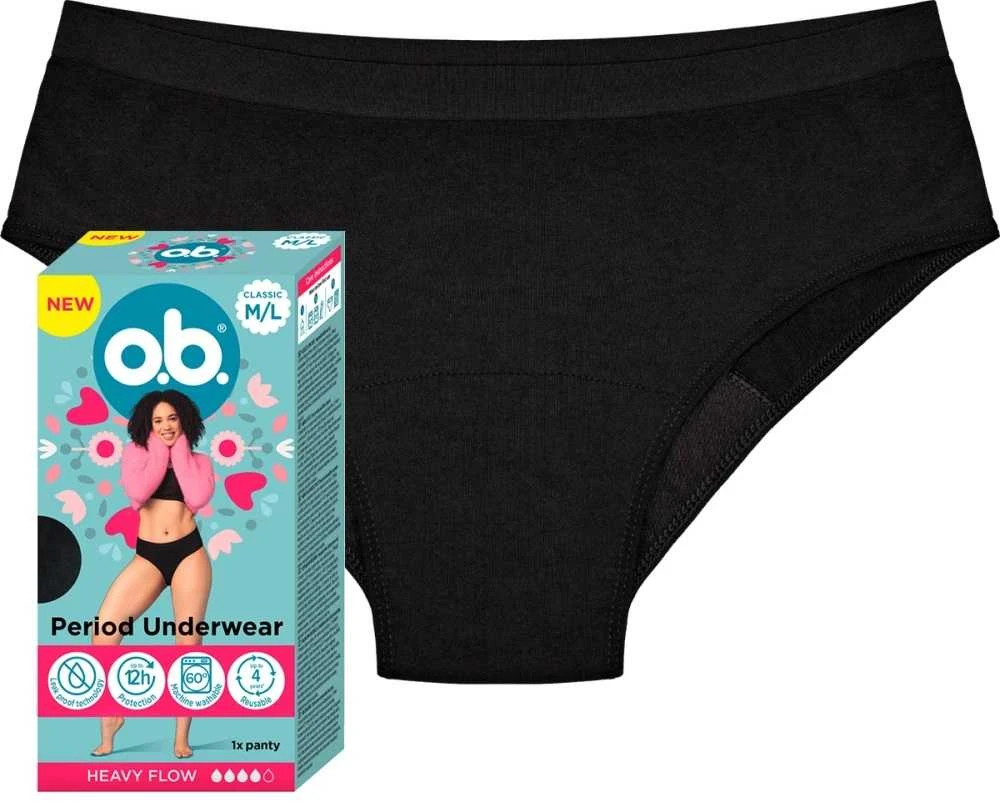 Johnson O.B. menstruacinės kelnaitės M,L, 1 vnt
