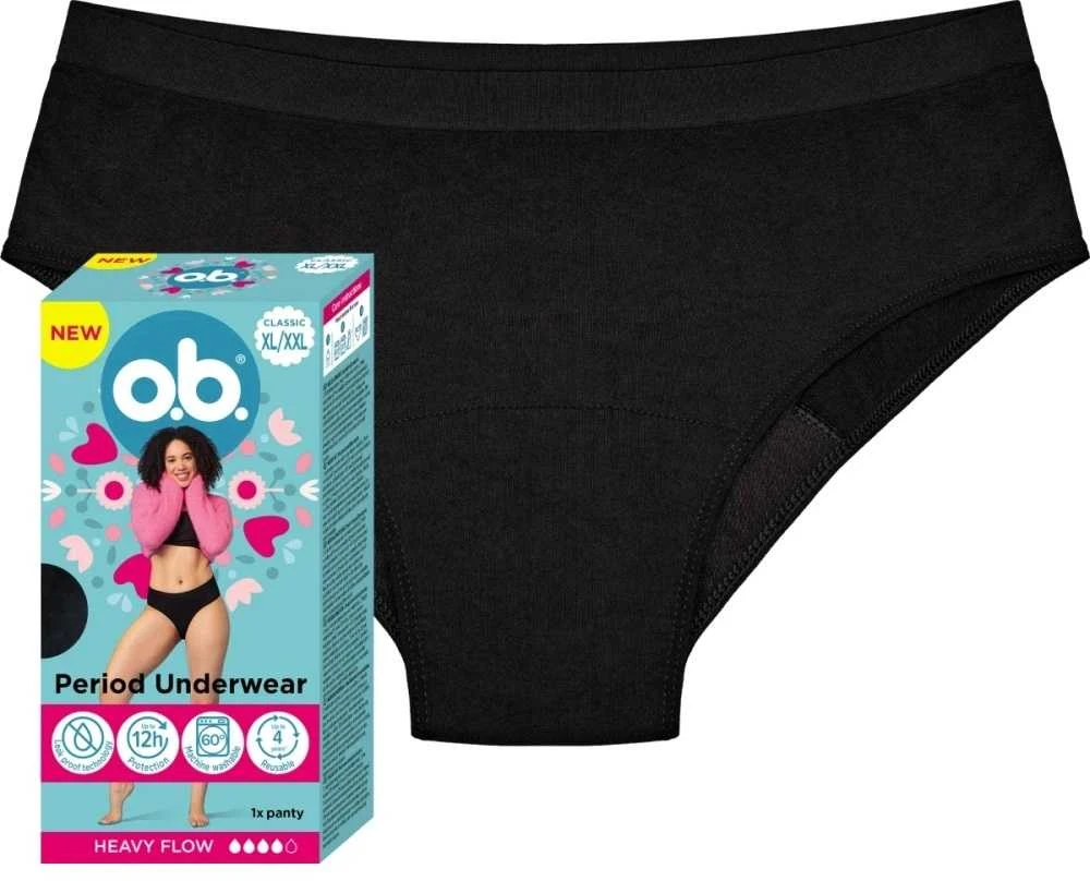 Johnson O.B. menstruacinės kelnaitės XL,XXL, 1 vnt