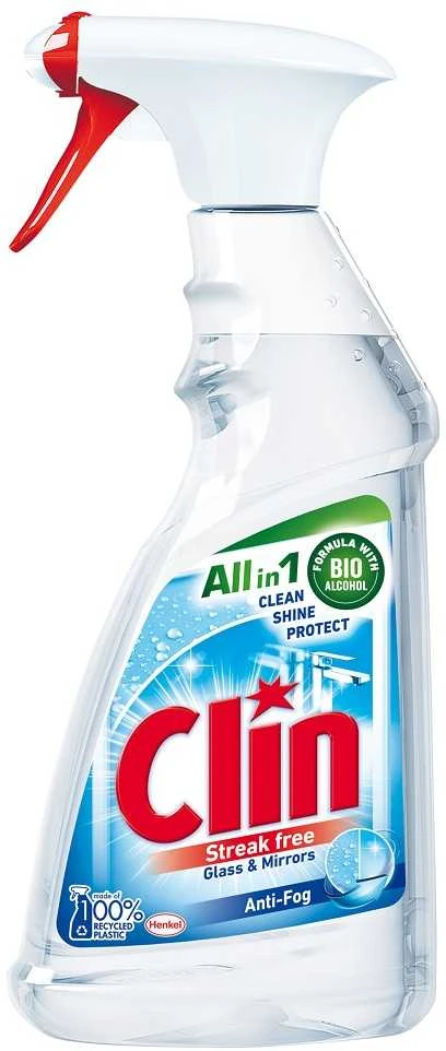Langų valiklis CLIN Streak Free Windows & Mirrors Anti-Fog, 500 ml