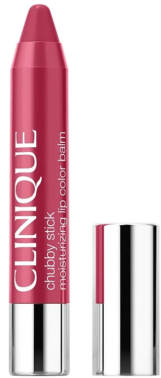 „Clinique Chubby Stick“ drėkinamasis lūpų balzamas su „Super Strawberry“ spalva, 3 g.