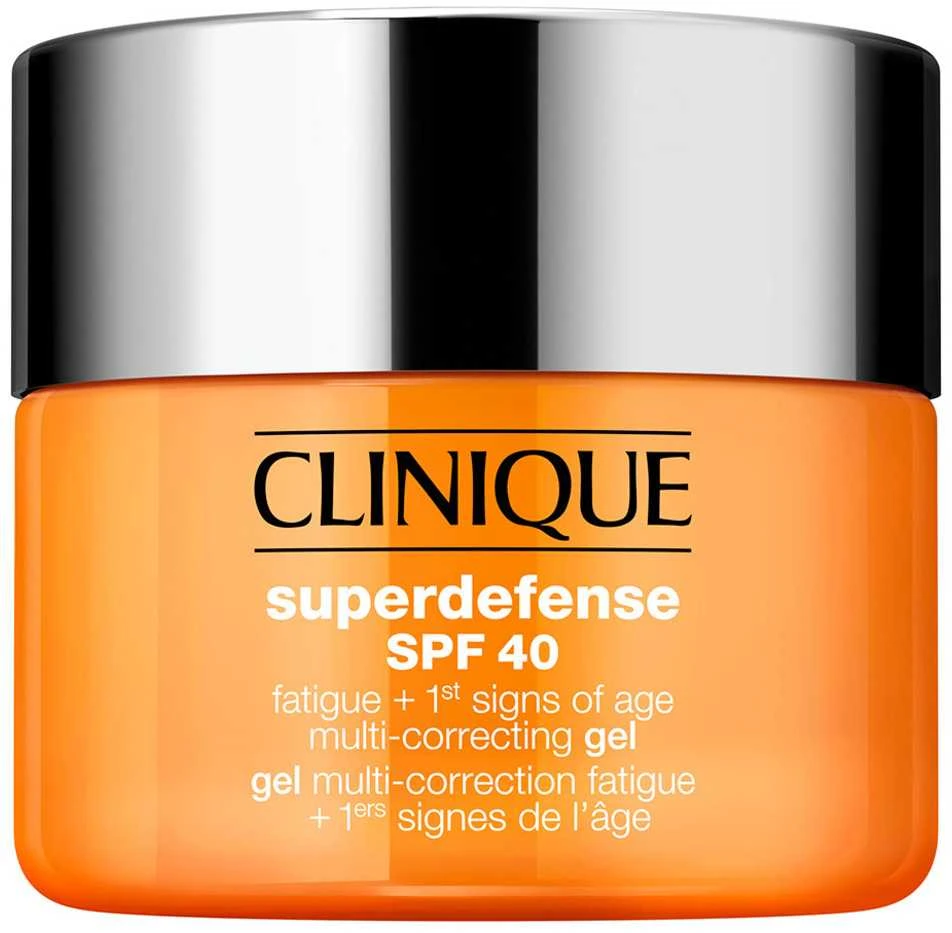 Clinique Superdefense Broad Spectrum SPF 40 Fatigue + First Signs Of Age Multi-correcting Gel jauninamasis veido kremas-gelis, 30 ml